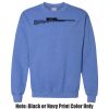 Adult Heavy Blend Heather Royal or Red 60/40 Fleece Crew (S) Thumbnail