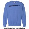 Adult Heavy Blend Heather Royal or Red 60/40 Fleece Crew (S) Thumbnail