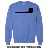 Adult Heavy Blend Heather Royal or Red 60/40 Fleece Crew (S) Thumbnail