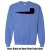 Adult Heavy Blend Heather Royal or Red 60/40 Fleece Crew (S) Thumbnail