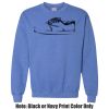 Adult Heavy Blend Heather Royal or Red 60/40 Fleece Crew (S) Thumbnail