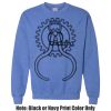 Adult Heavy Blend Heather Royal or Red 60/40 Fleece Crew (S) Thumbnail