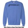 Adult Heavy Blend Heather Royal or Red 60/40 Fleece Crew (S) Thumbnail