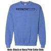 Adult Heavy Blend Heather Royal or Red 60/40 Fleece Crew (S) Thumbnail