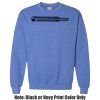 Adult Heavy Blend Heather Royal or Red 60/40 Fleece Crew (S) Thumbnail