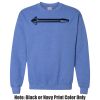 Adult Heavy Blend Heather Royal or Red 60/40 Fleece Crew (S) Thumbnail
