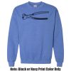Adult Heavy Blend Heather Royal or Red 60/40 Fleece Crew (S) Thumbnail