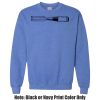 Adult Heavy Blend Heather Royal or Red 60/40 Fleece Crew (S) Thumbnail