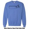 Adult Heavy Blend Heather Royal or Red 60/40 Fleece Crew (S) Thumbnail
