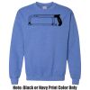 Adult Heavy Blend Heather Royal or Red 60/40 Fleece Crew (S) Thumbnail