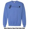 Adult Heavy Blend Heather Royal or Red 60/40 Fleece Crew (S) Thumbnail