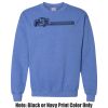 Adult Heavy Blend Heather Royal or Red 60/40 Fleece Crew (S) Thumbnail
