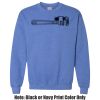 Adult Heavy Blend Heather Royal or Red 60/40 Fleece Crew (S) Thumbnail
