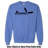 Adult Heavy Blend Heather Royal or Red 60/40 Fleece Crew (S) Thumbnail