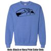 Adult Heavy Blend Heather Royal or Red 60/40 Fleece Crew (S) Thumbnail