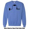 Adult Heavy Blend Heather Royal or Red 60/40 Fleece Crew (S) Thumbnail