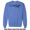 Adult Heavy Blend Heather Royal or Red 60/40 Fleece Crew (S) Thumbnail