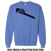 Adult Heavy Blend Heather Royal or Red 60/40 Fleece Crew (S) Thumbnail