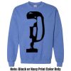 Adult Heavy Blend Heather Royal or Red 60/40 Fleece Crew (S) Thumbnail