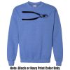 Adult Heavy Blend Heather Royal or Red 60/40 Fleece Crew (S) Thumbnail