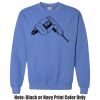 Adult Heavy Blend Heather Royal or Red 60/40 Fleece Crew (S) Thumbnail