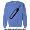 Adult Heavy Blend Heather Royal or Red 60/40 Fleece Crew (S) Thumbnail