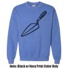 Adult Heavy Blend Heather Royal or Red 60/40 Fleece Crew (S) Thumbnail