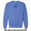 Adult Heavy Blend Heather Royal or Red 60/40 Fleece Crew (S) Thumbnail