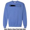 Adult Heavy Blend Heather Royal or Red 60/40 Fleece Crew (S) Thumbnail