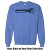 Adult Heavy Blend Heather Royal or Red 60/40 Fleece Crew (S) Thumbnail