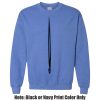 Adult Heavy Blend Heather Royal or Red 60/40 Fleece Crew (S) Thumbnail