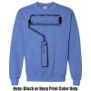 Adult Heavy Blend Heather Royal or Red 60/40 Fleece Crew (S) Thumbnail