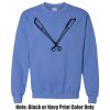 Adult Heavy Blend Heather Royal or Red 60/40 Fleece Crew (S) Thumbnail