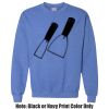 Adult Heavy Blend Heather Royal or Red 60/40 Fleece Crew (S) Thumbnail