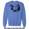 Adult Heavy Blend Heather Royal or Red 60/40 Fleece Crew (S) Thumbnail