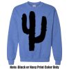 Adult Heavy Blend Heather Royal or Red 60/40 Fleece Crew (S) Thumbnail