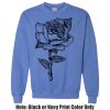 Adult Heavy Blend Heather Royal or Red 60/40 Fleece Crew (S) Thumbnail