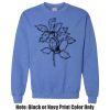 Adult Heavy Blend Heather Royal or Red 60/40 Fleece Crew (S) Thumbnail