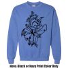 Adult Heavy Blend Heather Royal or Red 60/40 Fleece Crew (S) Thumbnail