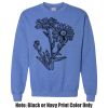 Adult Heavy Blend Heather Royal or Red 60/40 Fleece Crew (S) Thumbnail
