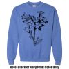 Adult Heavy Blend Heather Royal or Red 60/40 Fleece Crew (S) Thumbnail