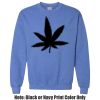 Adult Heavy Blend Heather Royal or Red 60/40 Fleece Crew (S) Thumbnail