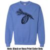 Adult Heavy Blend Heather Royal or Red 60/40 Fleece Crew (S) Thumbnail