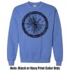 Adult Heavy Blend Heather Royal or Red 60/40 Fleece Crew (S) Thumbnail