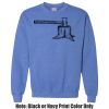 Adult Heavy Blend Heather Royal or Red 60/40 Fleece Crew (S) Thumbnail