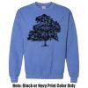 Adult Heavy Blend Heather Royal or Red 60/40 Fleece Crew (S) Thumbnail