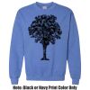 Adult Heavy Blend Heather Royal or Red 60/40 Fleece Crew (S) Thumbnail
