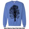 Adult Heavy Blend Heather Royal or Red 60/40 Fleece Crew (S) Thumbnail