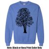 Adult Heavy Blend Heather Royal or Red 60/40 Fleece Crew (S) Thumbnail