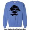 Adult Heavy Blend Heather Royal or Red 60/40 Fleece Crew (S) Thumbnail